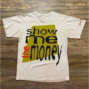 Vintage Jerry Maguire Movie Promo Shirt Show Me The Money 1996 Cronies L Rare